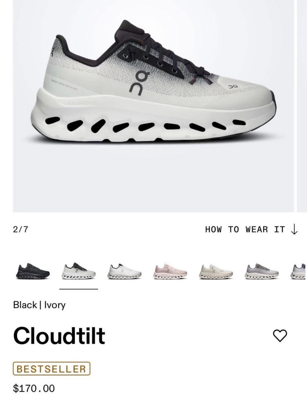 On Cloudtilt Women's Athletic Shoes - Black/Ivory